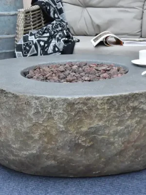 Nur Heute Elementi Gasfeuerstelle "Vesuv" in Basalt-Optik